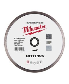 Алмазний диск SPEEDCROSS DHTI 125 мм для керамічної плитки MILWAUKEE, фото  | SNABZHENIE.com.ua