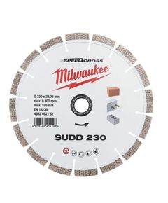 Алмазний диск SPEEDCROSS SUDD 230 мм для бетону та каменю MILWAUKEE, фото  | SNABZHENIE.com.ua