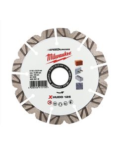 Алмазный диск SPEEDCROSS XHUDD 125 мм для бетона и керамогранита MILWAUKEE, фото  | SNABZHENIE.com.ua