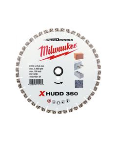 Алмазный диск MILWAUKEE 350 мм для бетона и керамогранита SPEEDCROSS XHUDD, фото  | SNABZHENIE.com.ua