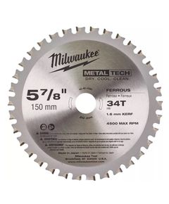 Пильный диск для металла 150x20 мм, 34 зуба, MILWAUKEE 48404080, фото  | SNABZHENIE.com.ua