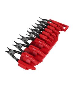 Щипцы для стопорных колец MILWAUKEE 4932492496, 9 предметов в наборе, фото  | SNABZHENIE.com.ua