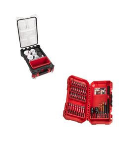 Набор коронок Milwaukee 10 шт в PACKOUT + сверла SHOCKWAVE 40 шт, фото  | SNABZHENIE.com.ua