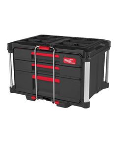 Ящик для инструментов MILWAUKEE PACKOUT с 3 выдвижными отсеками, фото  | SNABZHENIE.com.ua