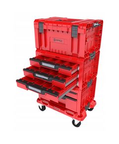 Набір ящиків QBRICK SYSTEM PRO RED SET 4, 2.0 RUHD, мобільний шафа 525x345x885, фото  | SNABZHENIE.com.ua