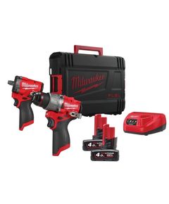 Набір з 2 безщіткових акумуляторних інструментів M12 FPP2X2-402X MILWAUKEE, фото  | SNABZHENIE.com.ua