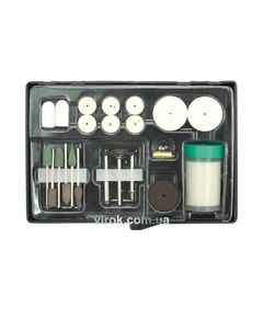 Насадки шліфувальні та полірувальні до мінішліфмашинки VOREL, набір 22 шт [10/50], фото  | SNABZHENIE.com.ua