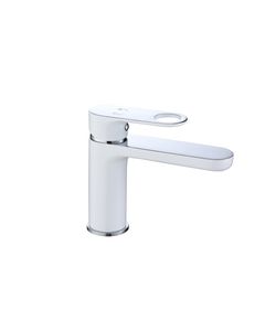 Смеситель для раковины Qtap Jay QTJAY270CRW45551 Хром/Белый, фото  | SNABZHENIE.com.ua