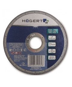 Отрезной диск по металлу и нержавейке 115x1,0x22,23 мм HOEGERT HT6D601, фото  | SNABZHENIE.com.ua