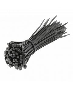 Нейлоновые стяжки 2,5 x 100 мм, 100 шт., черные, фото  | SNABZHENIE.com.ua