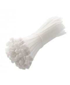 Стяжки нейлонові 3,6 x 140 мм, 100 шт., білі HOEGERT HT2C721, фото  | SNABZHENIE.com.ua