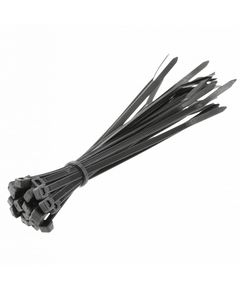 Нейлонові стяжки 3,6 x 140 мм, 25 шт., чорні HOEGERT HT2C703, фото  | SNABZHENIE.com.ua