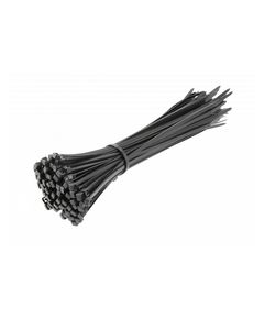 Нейлоновые стяжки 3,6 x 200 мм, 100 шт., черные, фото  | SNABZHENIE.com.ua