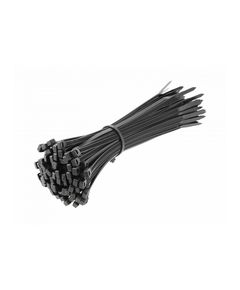 Нейлоновые стяжки 4,8x200 мм, 100 шт, черные, фото  | SNABZHENIE.com.ua