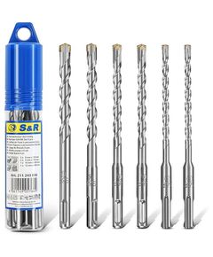Набор буров S&R SDS-plus, 6 шт в тубусе, фото  | SNABZHENIE.com.ua