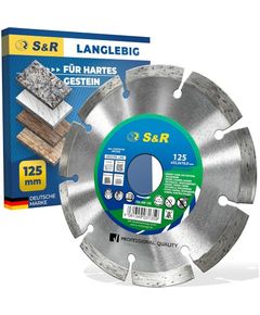 Алмазный диск S&R Meister 125x2,2x22,2 для камня, сегментный, фото  | SNABZHENIE.com.ua