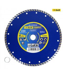 Диск алмазний S&R Tempo 230 x 2.4 x 22.2 TURBO камінь, фото  | SNABZHENIE.com.ua