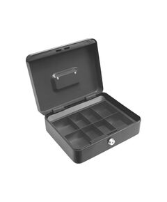 Скринька для грошей з замком (2 ключі) VOREL чорна, 250х 200х 90 мм, фото  | SNABZHENIE.com.ua