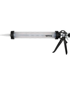Пістолет для нанесення густих мас YATO: круглий, для тюбика L= 380 мм, &Oslash;= 60 мм, фото  | SNABZHENIE.com.ua