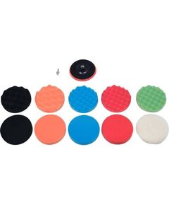 Полировальные губки YATO Ø150мм, h=25мм, 12 шт с адаптером М14, фото  | SNABZHENIE.com.ua