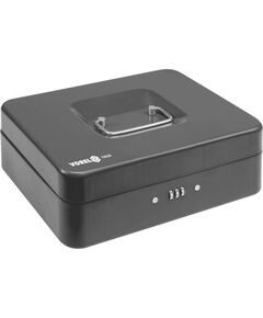 Скринька для грошей з цифровим замком VOREL чорна, 250х 180х 90 мм, фото  | SNABZHENIE.com.ua