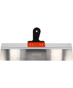 Шпатель фасадний YATO робоча частина 550x90 мм з нержавіючої сталі, l=250 мм, двокомпонентна ручка, фото  | SNABZHENIE.com.ua