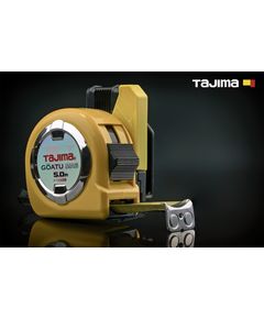 Рулетка TAJIMA 5м х 25мм GOATU HI LOCK с магнитом и держателем, фото  | SNABZHENIE.com.ua