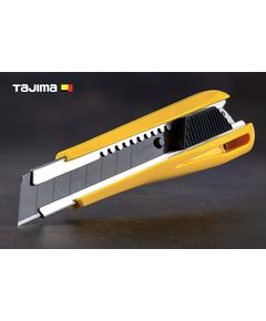 Нож строительный TAJIMA 18 мм LC550B с автоматическим фиксатором, фото  | SNABZHENIE.com.ua