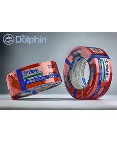 Малярная лента ПВХ 48мм х 50м Blue Dolphin CONTRACTOR красная, фото  | SNABZHENIE.com.ua