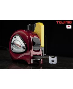 Рулетка 5,5м х 25мм TAJIMA LOCK PLUS водостойкая с держателем, фото  | SNABZHENIE.com.ua
