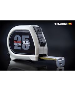 Рулетка строительная TAJIMA 5м х 25мм с автостопом, фото  | SNABZHENIE.com.ua