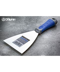 Шпатель малярный Blue Dolphin нержавеющий 100 мм, фото  | SNABZHENIE.com.ua