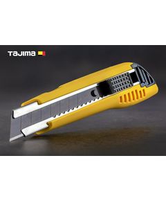 Нож строительный 18 мм TAJIMA LC500B с автоматическим фиксатором, фото  | SNABZHENIE.com.ua