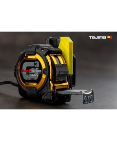 Рулетка будівельна 5,5м х 27мм TAJIMA (Японія) G3 LOCK ударопрочна магнітна з тримачем на пояс, фото  | SNABZHENIE.com.ua