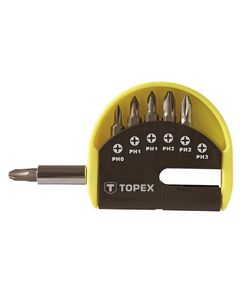 Набор насадок TOPEX 39D350 с держателем, 7 шт., фото  | SNABZHENIE.com.ua