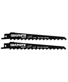 Пильное полотно HCS 150x19x1,25 мм, 3TPI, 2 шт. GRAPHITE 56H041, фото  | SNABZHENIE.com.ua