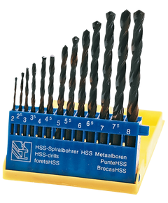 Набор сверл по металлу HSS 2.0-8.0 мм, 13 шт, S4, 60H718, фото  | SNABZHENIE.com.ua