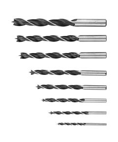 Спіральне свердло по дереву, 3-10 мм, набір 8 шт. 1 уп. Top Tools, фото  | SNABZHENIE.com.ua