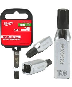 Головка торцева хромована ¼” MILWAUKEE з бітами Torx T40, фото  | SNABZHENIE.com.ua