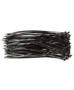 Хомуты TOPEX 2.5x200 мм черные, 100 шт., фото  | SNABZHENIE.com.ua