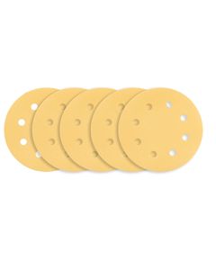 Шлифовальная бумага на липучке 180 мм, K180, 5 шт, 8 отверстий, 59G263, фото  | SNABZHENIE.com.ua