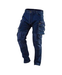 Робочі штани DENIM з посиленням коліна, розмір XXXL NEO, фото  | SNABZHENIE.com.ua