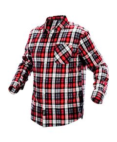 Фланелевая рубашка в клетку красно-серо-белая, XXL, фото  | SNABZHENIE.com.ua