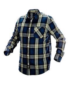 Фланелевая рубашка оливково-синяя в клетку, размер XL, фото  | SNABZHENIE.com.ua