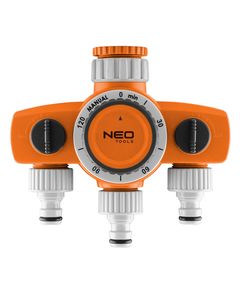 Механічний водяний таймер, 2 виходи, 1 тимчасовий вимикач NEO, фото  | SNABZHENIE.com.ua
