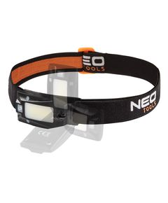 Налобний ліхтар з акумулятором USB 180 лм COB LED + датчик руху NEO, фото  | SNABZHENIE.com.ua
