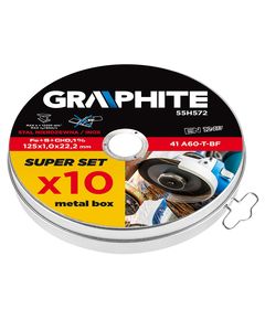 Диск отрезной по металлу 125x1.0x22.2 мм, 57A60Z-BF28, 10 шт., фото  | SNABZHENIE.com.ua