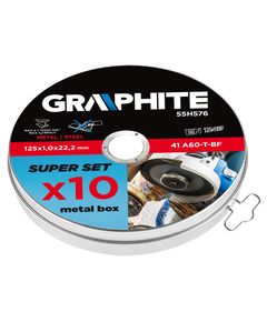 Диск отрезной по металлу 125x1.0x22.2 мм, 41 A60-T-BF, 10 шт., фото  | SNABZHENIE.com.ua