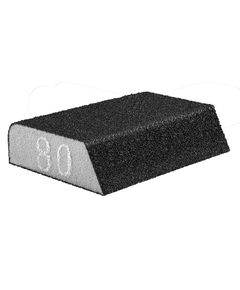 Губка наждачная косая K80 GRAPHITE 98x25x68 мм, фото  | SNABZHENIE.com.ua