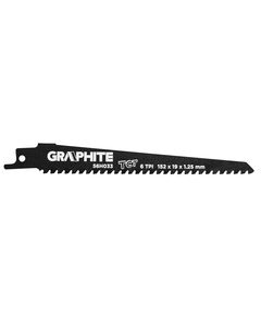 Полотно пилкове HM 152x19x1.25 мм, 6TPI для шабельної пилки GRAPHITE 56H033, фото  | SNABZHENIE.com.ua